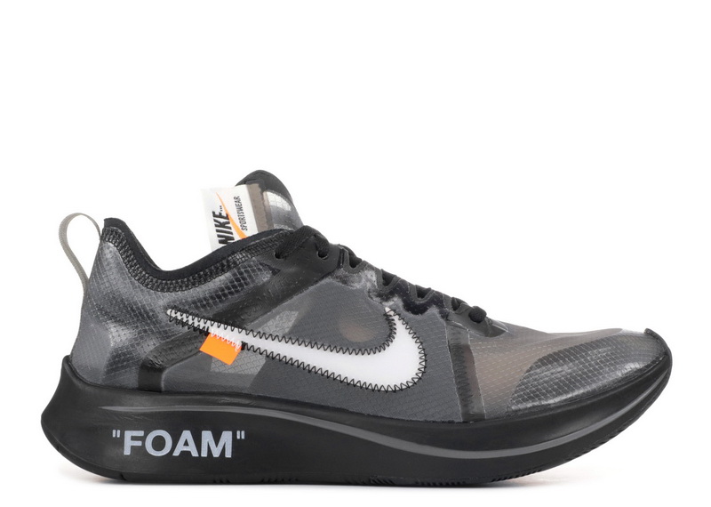 Authentic OFF-WHITE x Nike Zoom Fly Black GS